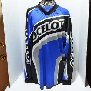 Ocelot Racing XL Jersey Blue Motorsports ATV Dirt Bike Vintage Motocross